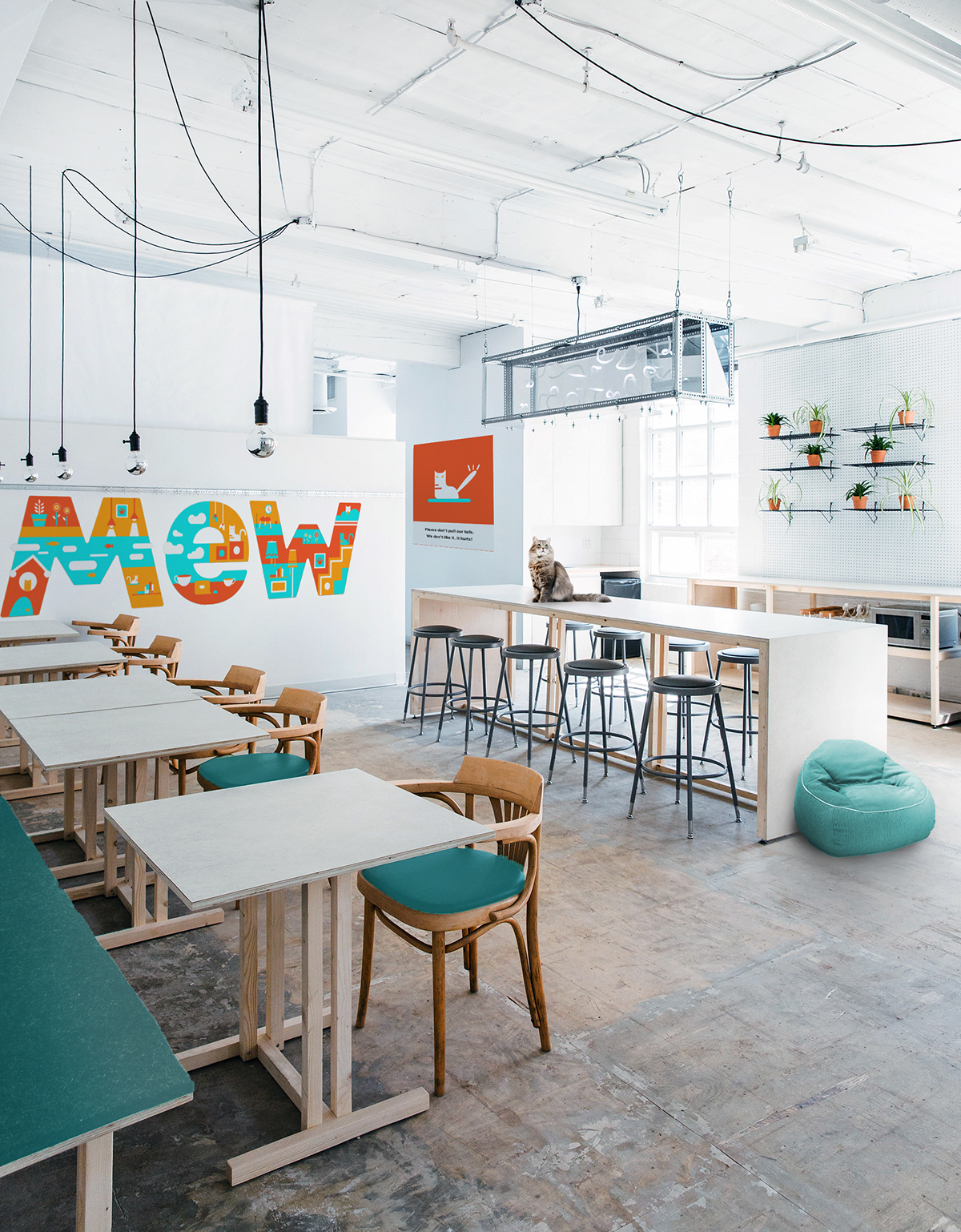 MEW Cat Cafe Branding—Yessie Ortiz