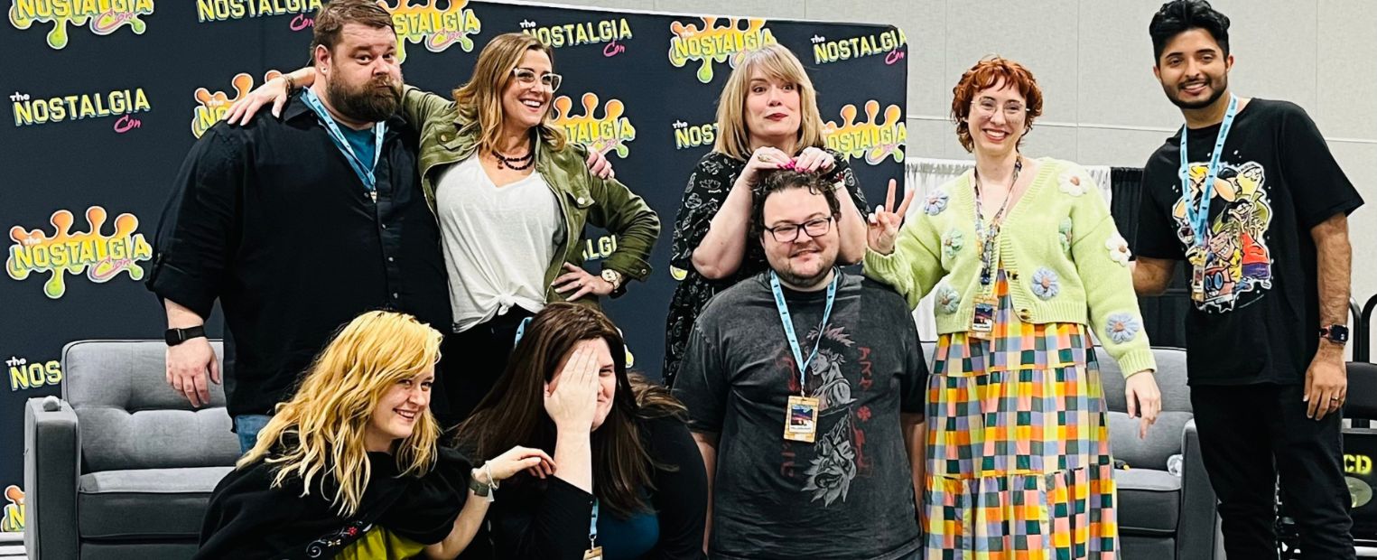 Mackay with her fellow cast members of Black Clover at Nostalgia Con.