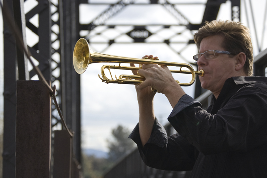 Wayne Bergeron picture of guest artist Wayne Bergeron playing the trumpet