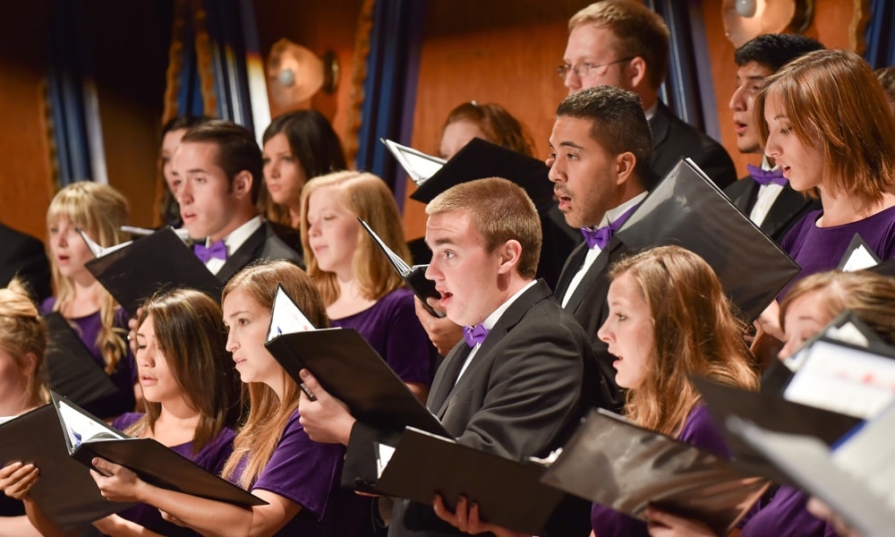 Choir singing
