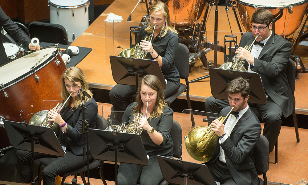 TCU Brass perform at Bass Hall
