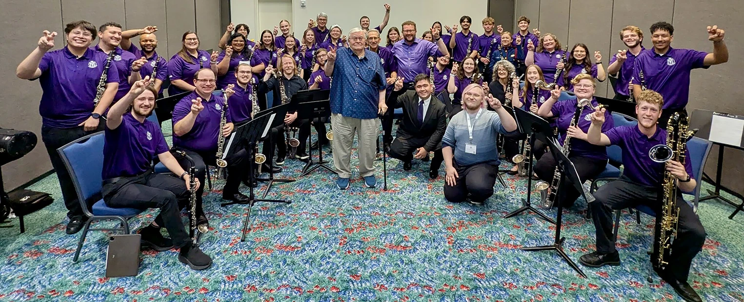 TCU Clarinet Ensemble rehearses at ClarinetFest