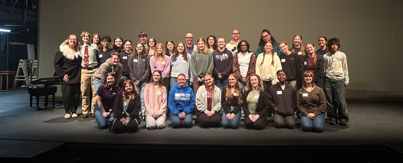 stage production workshop group photo
