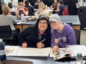 TCU student Caroline Tynes and Sophia worked together at each DSPNT session and have now established a close friendship. 