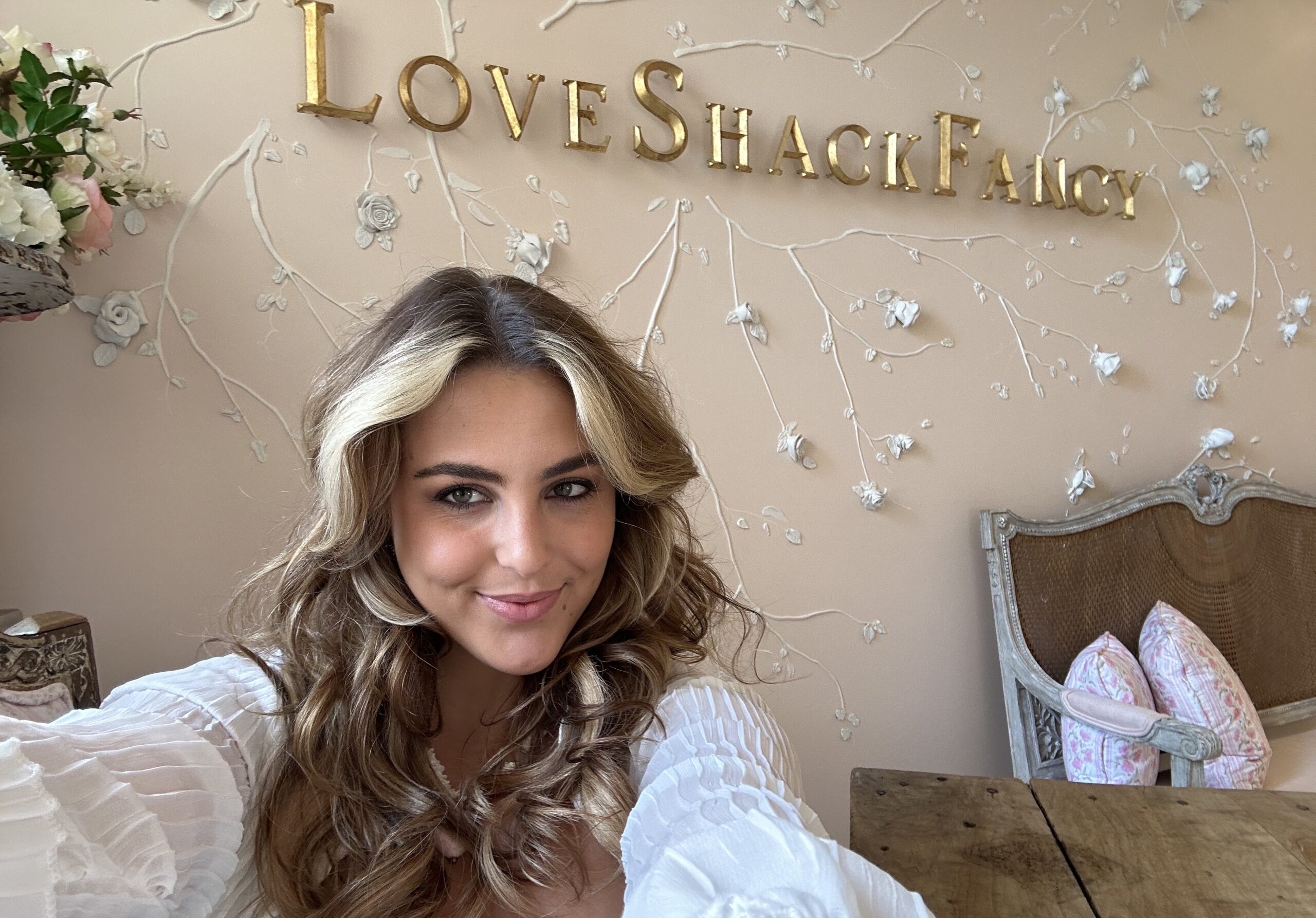 Image of Kendall Navas, a technical design intern for LoveShackFancy, a luxury fashion boutique in New York City.