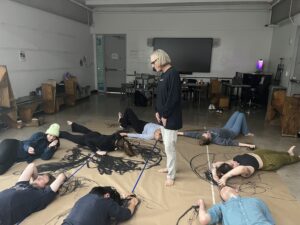 Nina Martin guiding students through the process of learning her ReWire Movement Method.