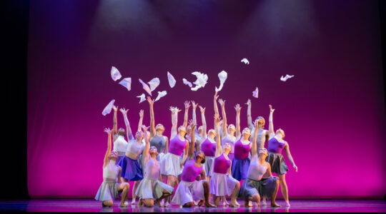 School for Classical & Contemporary Dance students performing on stage in the DanceTCU 2024 Spring concert.