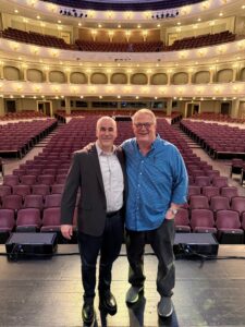 Composer Peter Boyer with Professor Harry Parker